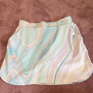 Calia Pastel Swirl Skort for golf